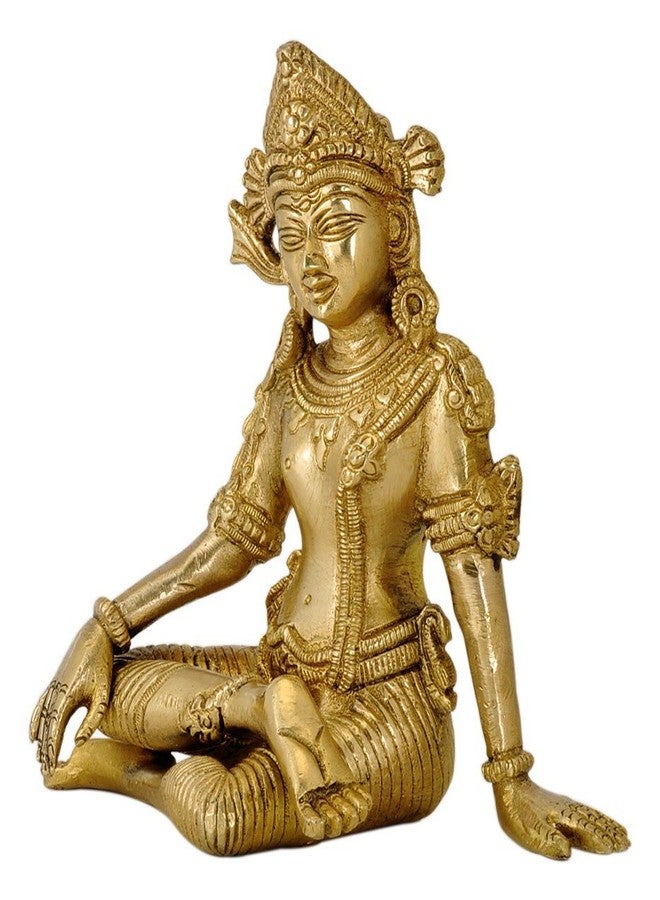 FASHERATI Golden God Lord Indra Brass Statue Indra dev Statue/Indra dev murti/Indra dev Brass/Indra dev Idol/Indra dev vastu/Indra dev - Image 2